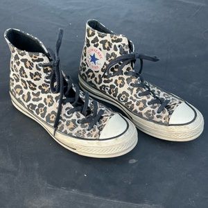 Converse High Top Chuck Taylors in Leopard